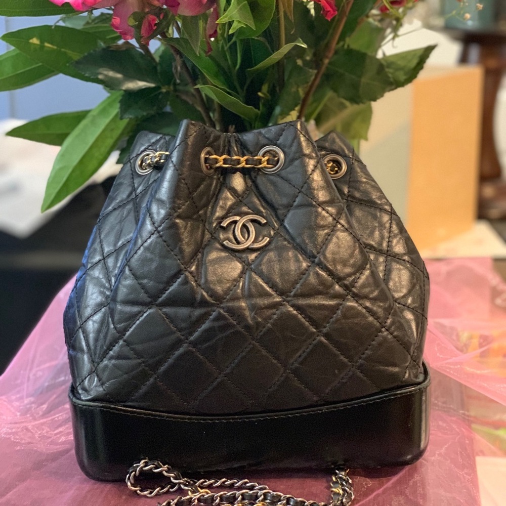 Chanel Quilted Calfskin Gabrielle Backpack Bag